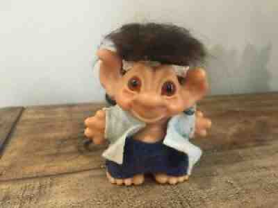VERY RARE Vintage 1960s Thomas Dam Things Medium Sized Tailed Troll Doll
