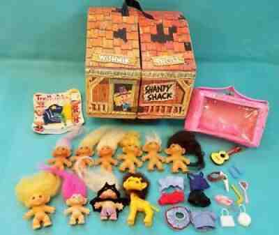 Vintage Wishnik Uneeda Troll Shanty Shack Carry Case House Viny Playset  *READ*