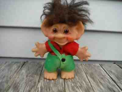 VINATAGE 1960'S LYKKETROLD GJOL DAM TROLL DOLL 6" HAS ORIGINAL FOIL TAG NR!