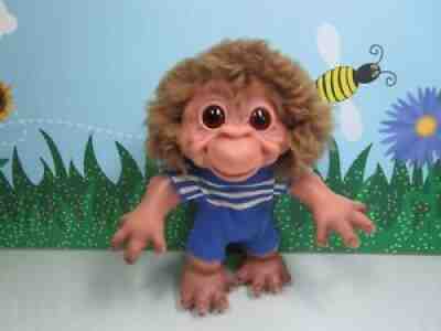 VINTAGE 1960's MONKEY BOY (#1) - 7" Dam Troll Doll - VERY RARE