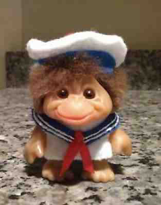 Vintage small Dam monkey Troll 3 inch Made in Denmark