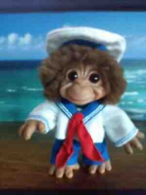 Vintage large Dam Monkey Troll, made In Denmark