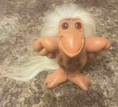 SUPER RARE 1960s DAM-ERA PLASTECH JABBERWOCK CROW TROLL DOLL, FREE SHIPPING!