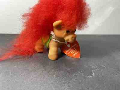 1964 Vintage Scandia House DAM True Troll Horse Dressed W/ Red Hair & Tag