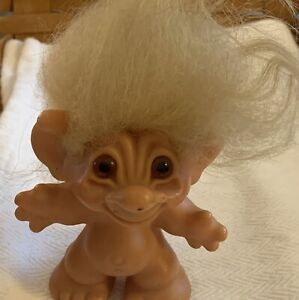 Rare! Vintage 1965 Dam Things Troll w/ Tail Turning Head 3” Tall