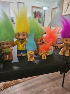 Vintage Troll Dolls Lot of 7