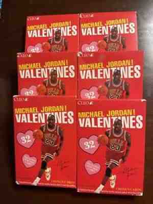 Michael Jordan Valentines Sealed Box 32 Valentine Cards Cleo
