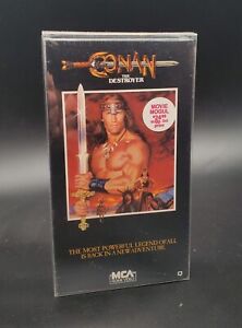 1st Edition Conan the Destroyer VHS 1984 Arnold Schwarzenegger FACTORY  SEALED