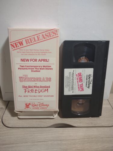The Undergrads / The Girl Who Spelled Freedom 1985 Walt Disney Double Demo VHS