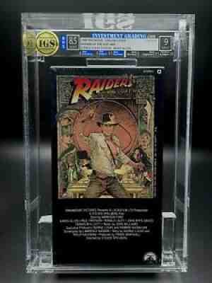 VHS Raiders of the Lost Ark IGS 8.5-9.0 3rd Press 1988 *DOUBLE MINT HOLY GRAIL*