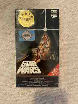 Star Wars VHS A New Hope 1984 CBS Fox Hi Fi Red Label SEALED