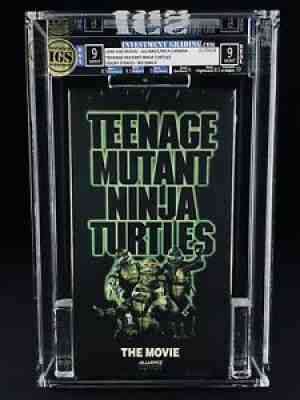 VHS Teenage Mutant Ninja Turtles IGS 9.0-9.0 *DOUBLE MINT* 1st Press TMNT Movie