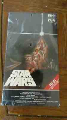Star Wars A New Hope Red Label Hi-Fi CBS Fox VHS tape NO Barcode SEALED Genuine!