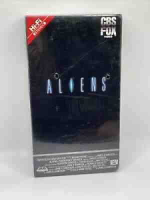 SEALED VHS Aliens 1st Press 1987 Stereo Red Label Side UPC CBS/FOX