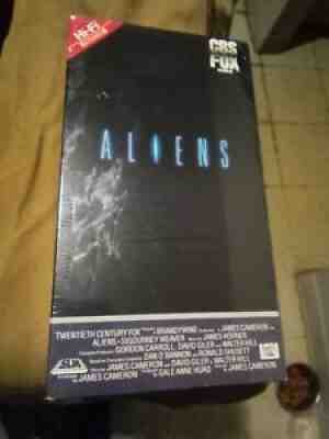 SEALED VHS Aliens 1st Press 1987 Stereo Red Label Side UPC CBS/FOX