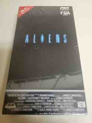 *NEW/FACTORY SEALED VHS Aliens 1st Press 1987 Stereo Red Label Side UPC CBS/FOX