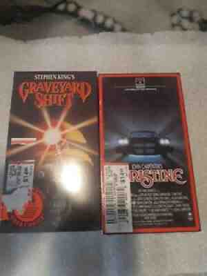 vintage vhs tapes. Lot of 2 Graveyard Shift and Christine new