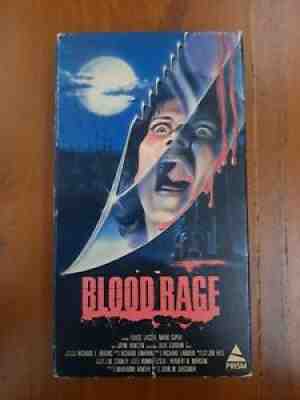 Blood Rage VHS Rare Horror Gore OOP HTF Prism Entertainment