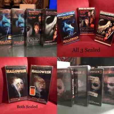 Halloween Vhs Lot ALL BRAND NEW SEALED MINT 13pcs Rare Dimension Anchor Bay