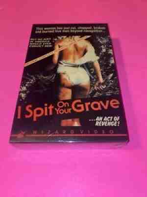 * SEALED! * I SPIT ON YOUR GRAVE VHS WIZARD VIDEO BIG BOX HORROR SLASHER REVENGE