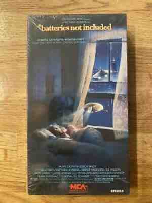 Batteries Not Included SEALED VHS Early Print (1990) Red MCA + Stamp Spielberg