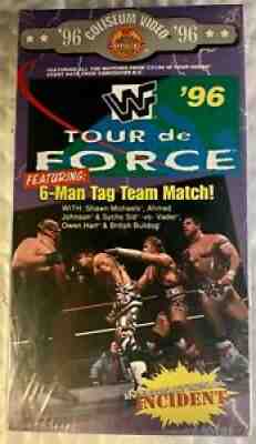 WWF Tour de Force 96 Vintage VHS w Limited Edn Collectible Cards New RARE Sealed