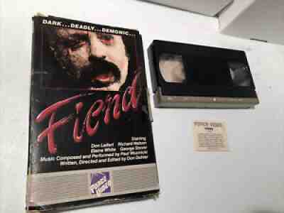 Fiend â??Dark, Deadly, Demonicâ? Horror VHS 1982 Big Box Book Style Force Video