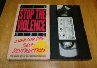 The Stop The Violence Video (VHS, 1990) KRS-One Chuck D Kool Moe Dee Rare Rap