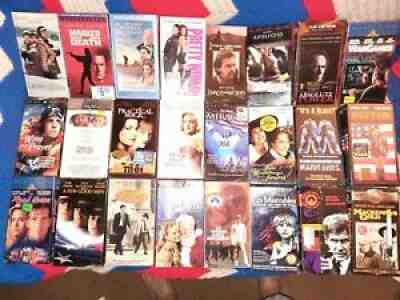 Vhs Lot Of 24New Factory Sealed Tapes Classic Movies Drama Comedy Romance action