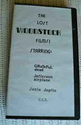 WOODSTOCK '69 RARE RAW FOOTAGE ON VHS - DEAD, CREEDENCE, JOPLIN, JEFF AIRPLANE