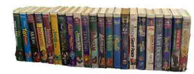 22 Disney and other classic films VHS like-new