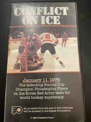 Flyers vs RUSSIA 1/11/76 CONFLICT ON ICE VHS **RARE** NHL VS SOVIET RED ARMY