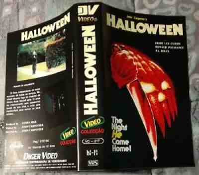 HALLOWEEN -1978 - John Carpenter PORTUGAL RARE SLASHER HORROR VHS (Ex - Rental)