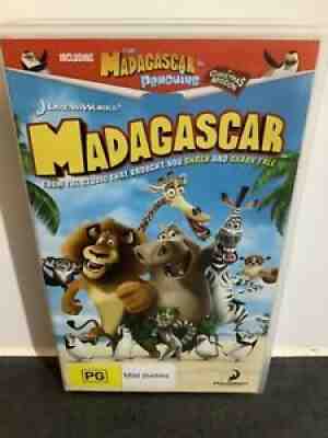MADAGASCAR. RARE 2005 VHS/PAL. DREAMWORKS ANIMATION.