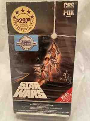 Star Wars (VHS, 1984) *NEW SEALED* RARE ORIGINAL CBS FOX VIDEO HI-FI RED LABEL