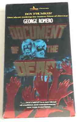 Document of the Dead Original First Printing VHS FACTORY SEALED!!! George Romero