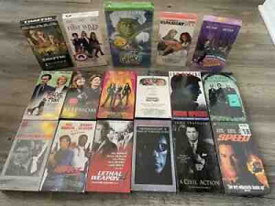 Lot Of 17 Brand New Sealed VHS tapes 1990s Classics Lethal Weapon, Matrix & More