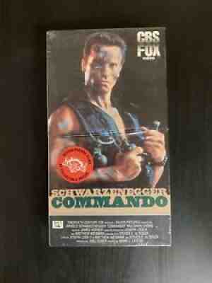 Commando VHS Factory Sealed 1st Print NOS New CBS/Fox Arnold Schwarzenegger