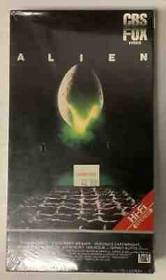 SEALED Alien VHS 1984 CBS/Fox Aliens Horror Sci-fi Ridley Scott John Carpenter
