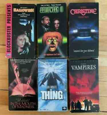 John Carpenter Horror VHS Mega Lot Halloween 1&2, The Thing, Christine, Vampires