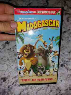 Madagascar VHS 2005 RARE Dreamworks Ben Stiller Late Release Free Shipping
