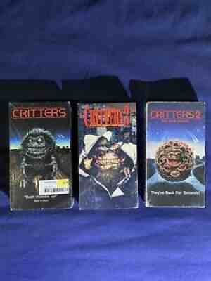 CRITTERS 1 Two And 3 VHS CULT HORROR NEW SEALED