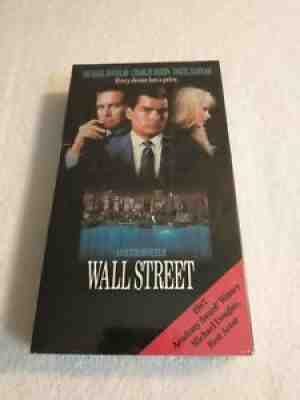 Wall Street 1988 CBS Fox VHS Factory Sealed Charlie Sheen Michael Douglas