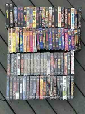 HUGE LOT 86 VINTAGE RARE WWF COLISEUM WCW WWE WRESTLING VIDEOS VHS HALF SEALED