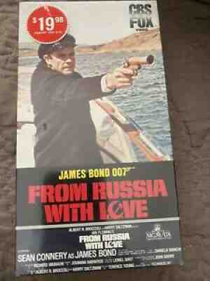 From Russia With Love VHS, James Bond 007, Sean Connery Factory Sealed CBS Fox
