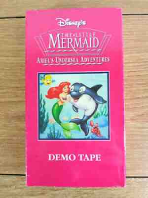 Rare Sealed Disney's the little Mermaid Ariels undersea Adventures VHS Demo Tape