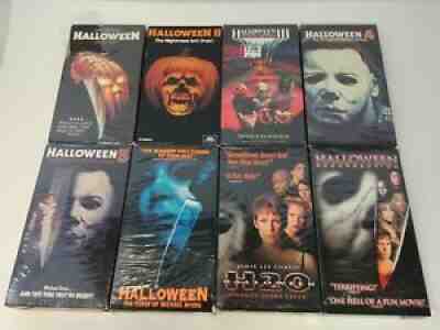 Halloween Film VHS Lot 1 - 8 Michael Myers 1 2 3 4 5 Curse H2O Resurrection