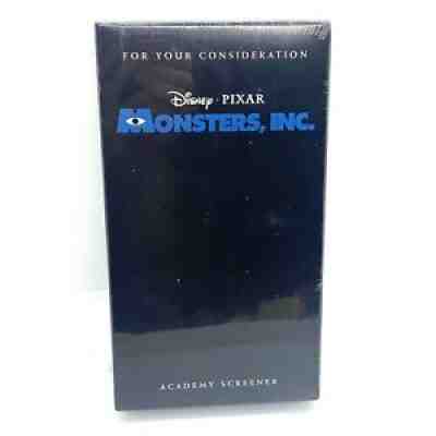 Monsters, Inc Movie VHS Factory Sealed For Your Consideration Academy Screener