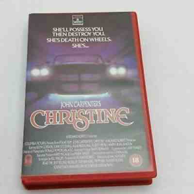 John Carpenter's Christine (1986) Big Box VHS Cassette [VG+] Columbia Pictures