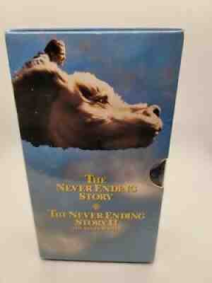 The Never Ending Story VHS Set Part 1 and Part 2 Factory Sealed